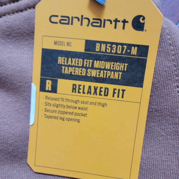 Carhartt Men's Tapered Midweight Sweatpants - Brown - Picture 3 of 3